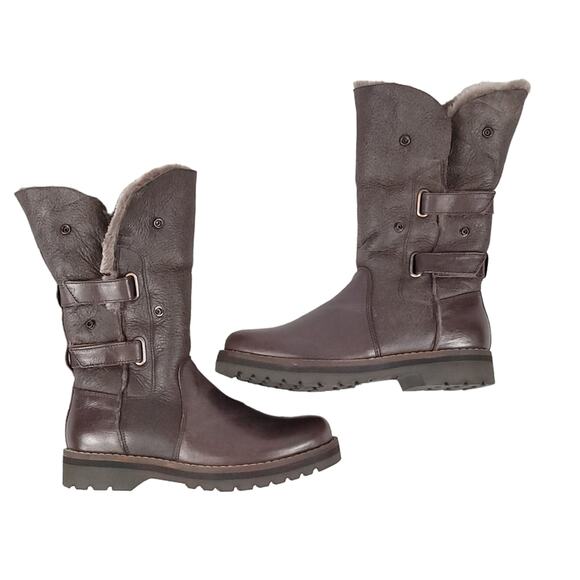 Bussola Faux Fur Boots Slouchy Wool Lined - Picture 5 of 16